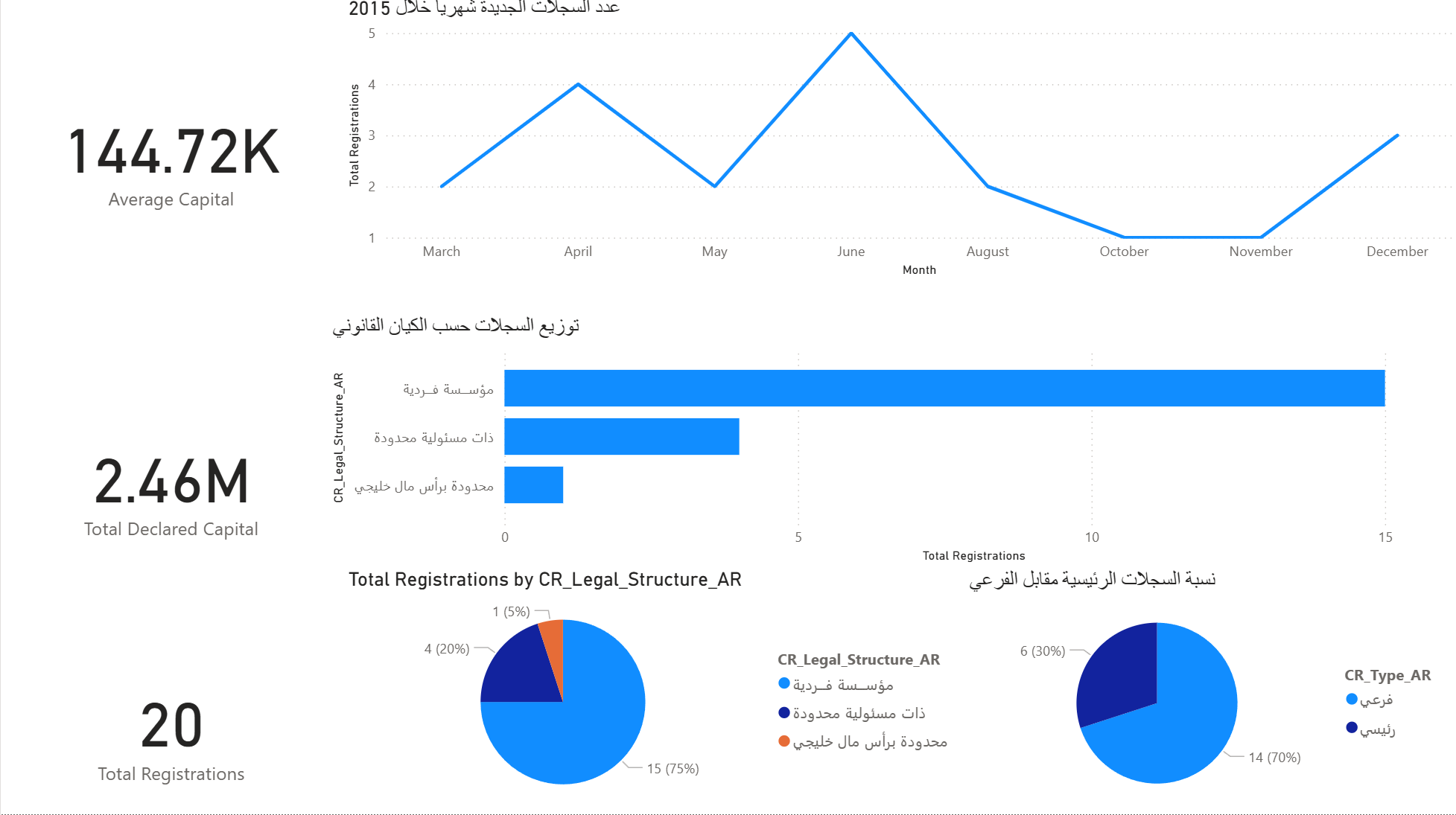 Business Registration Dashboard 2015